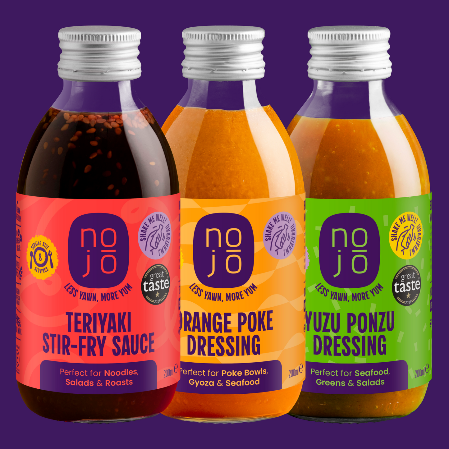 Trio Bundle (Teriyaki Stir-Fry Sauce, Orange Poke Dressing and Yuzu Ponzu Dressing)