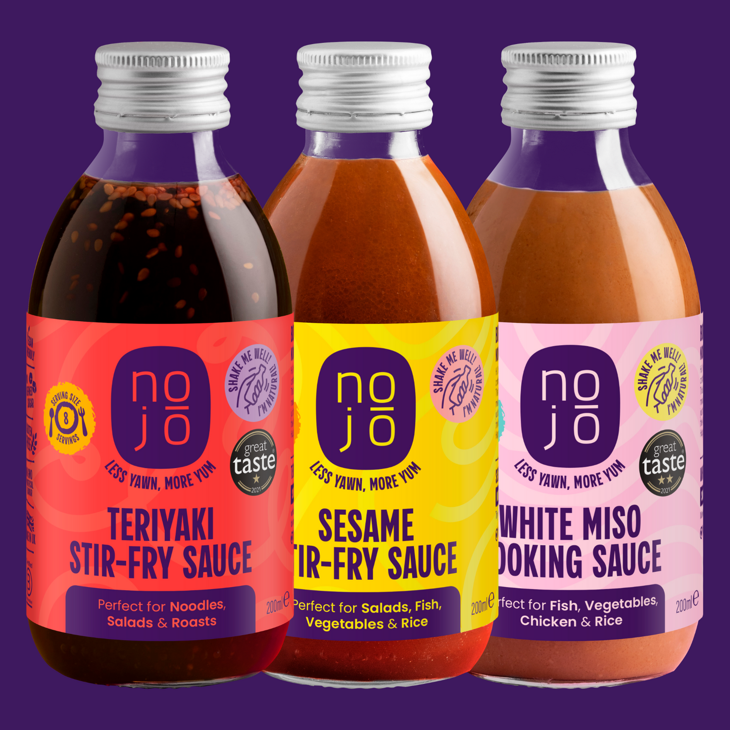 Trio Bundle (Teriyaki Stir-Fry Sauce, Sesame Stir-Fry Sauce, White Miso Cooking Sauce)