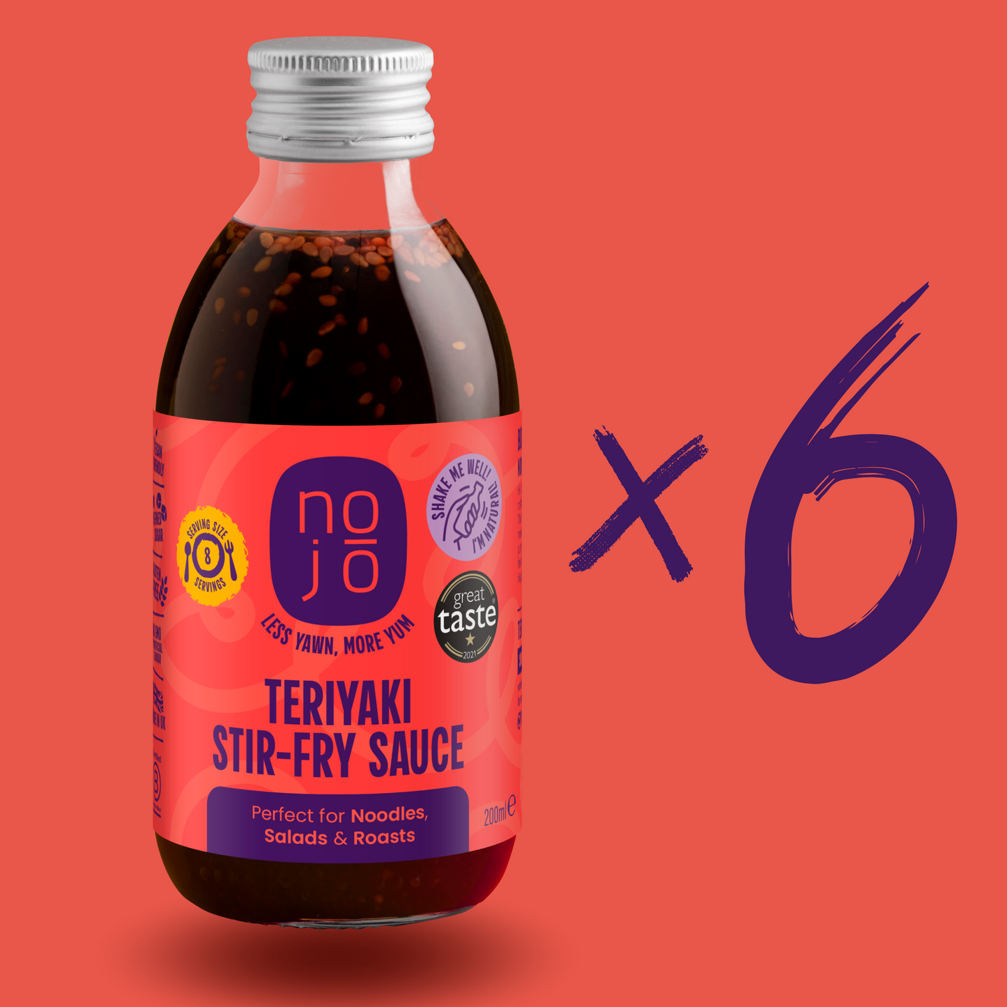6 x Teriyaki Stir-Fry Sauce | Gluten-Free & Vegan