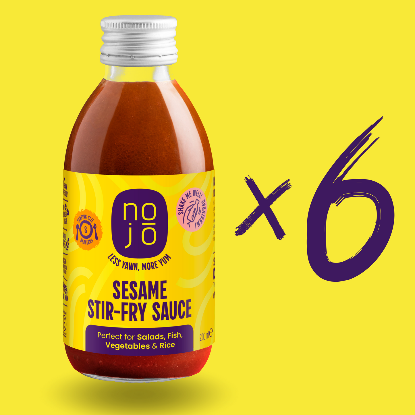 6 x Sesame Stir-Fry Sauce | Gluten Free  & Vegan