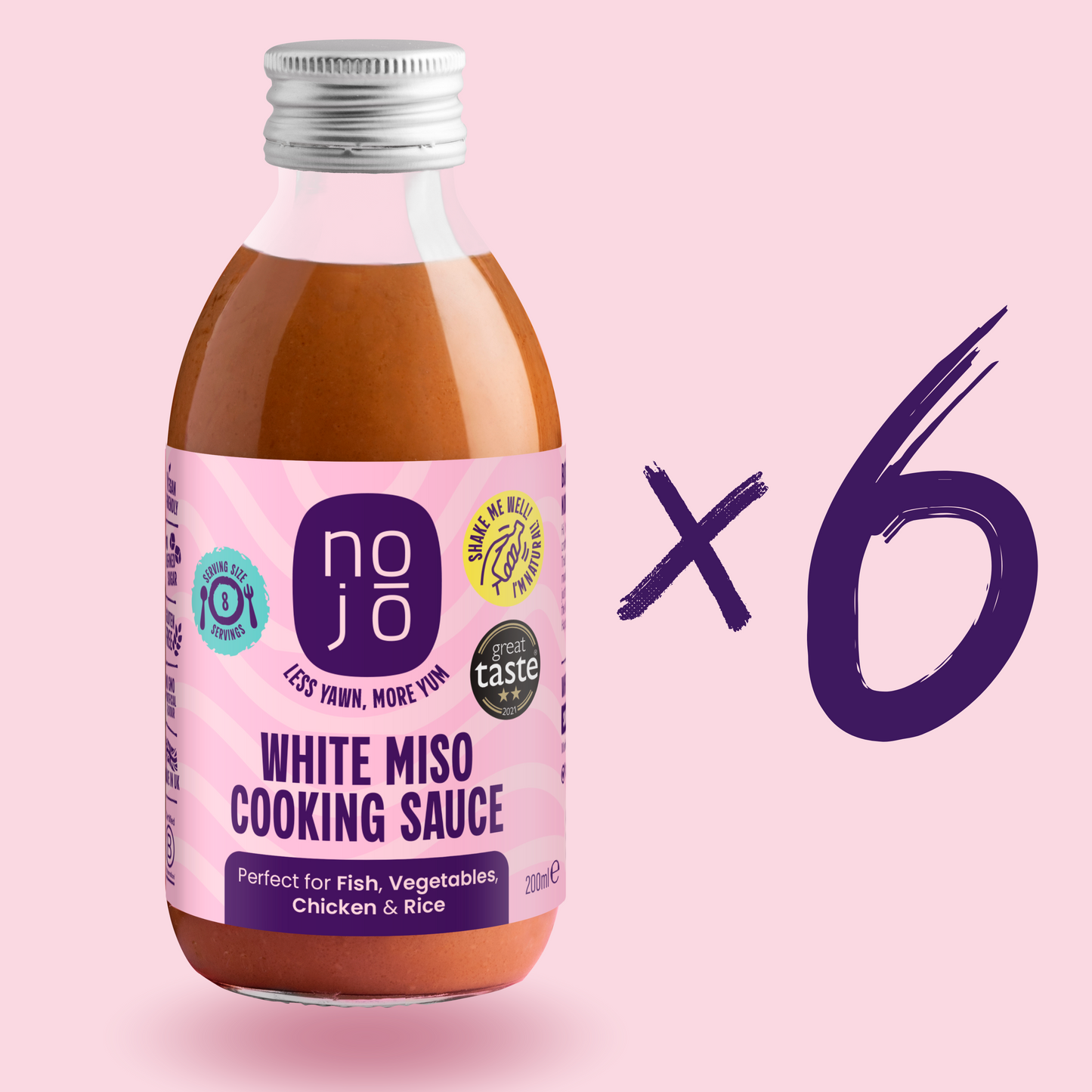 6 x White Miso Cooking Sauce | Umami-Rich & Vegan