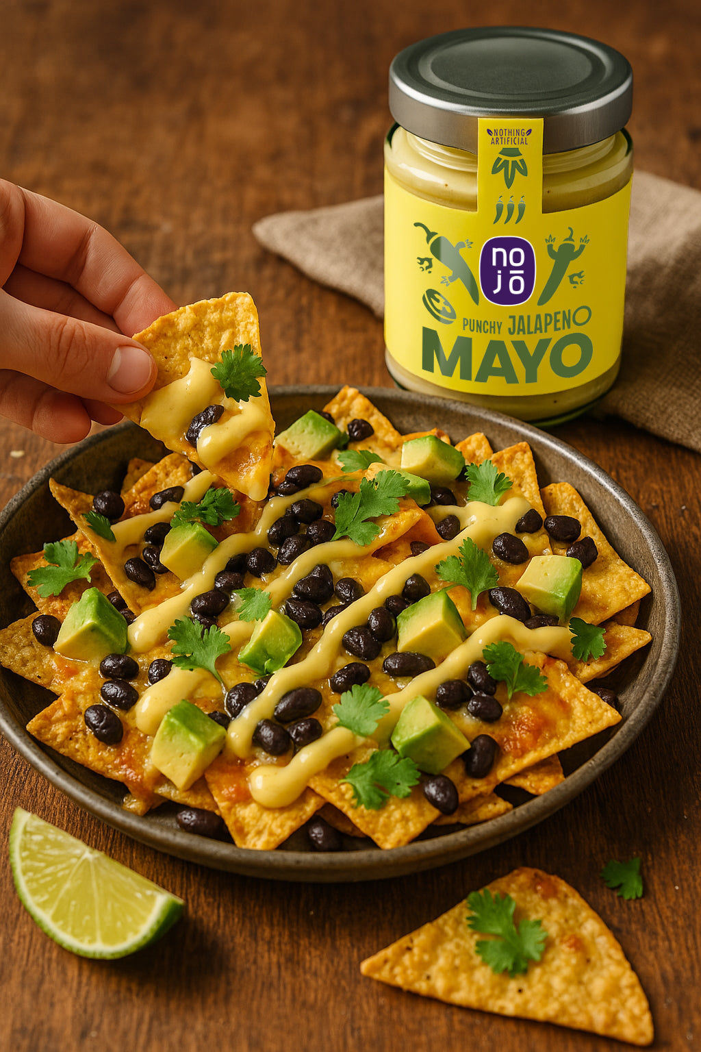punchy jalapeno, tacos, nachos, spicy mayo