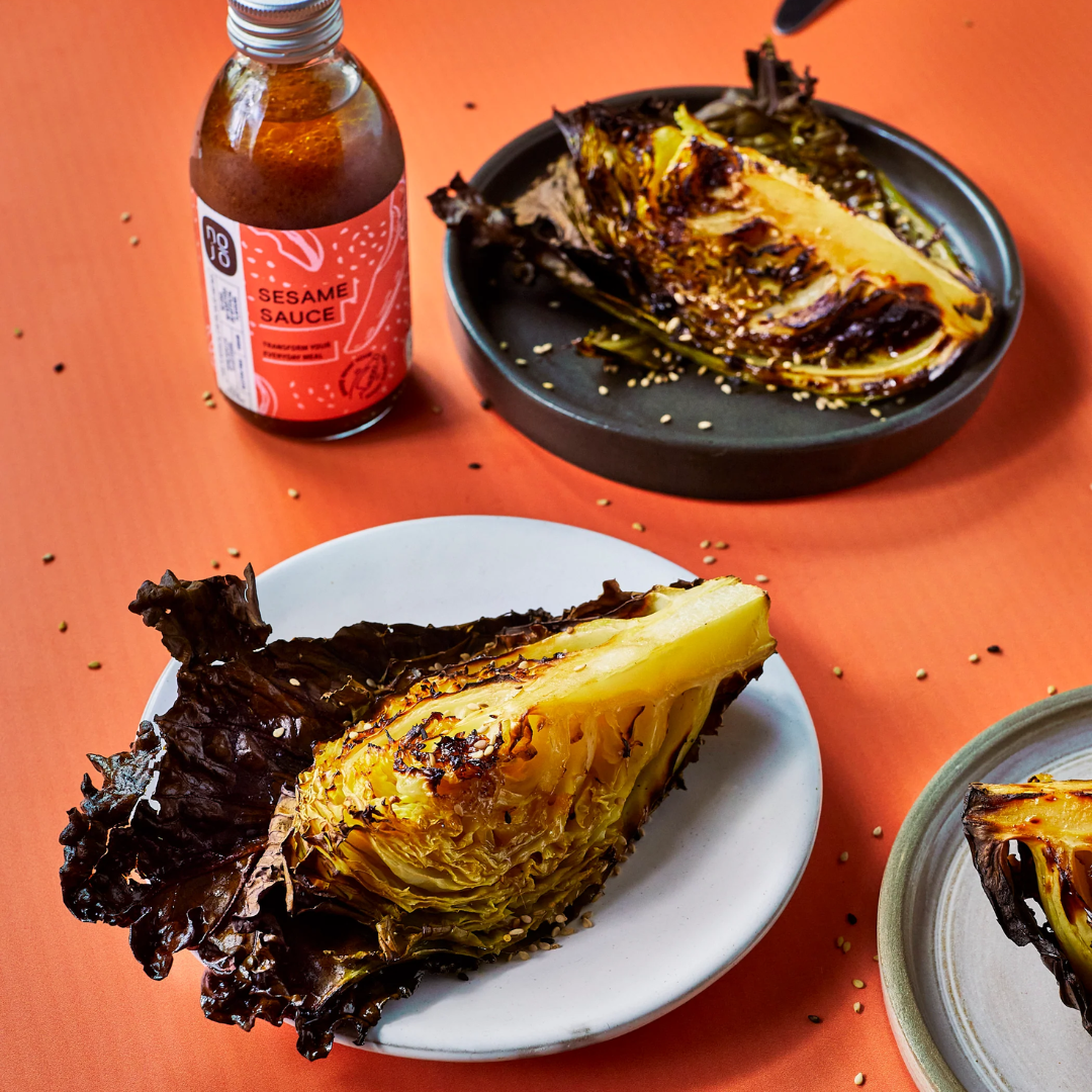 Sesame Cabbage Steaks
