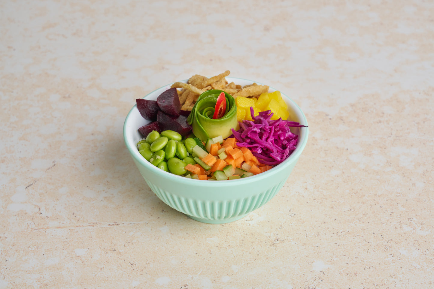 Baked Beetroot Poke Bowl